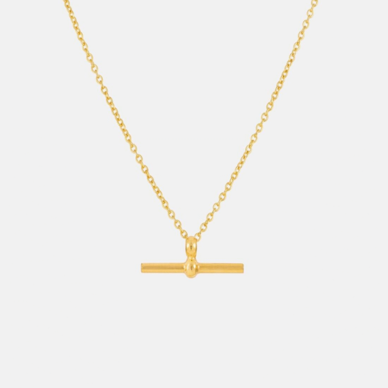 T-bar necklace - One and Eight - Silverado Jewellery