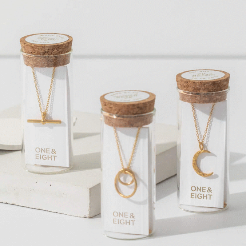 T-bar necklace - One and Eight - Silverado Jewellery