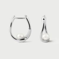 silver La perla aura earrings - PDPAOLA - Silverado Jewellery