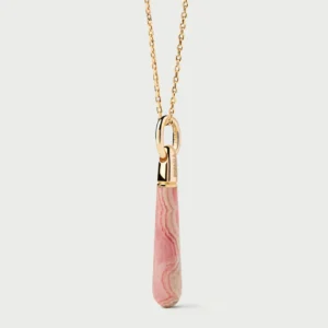RHODOCHROSITE large drop necklace - PDPAOLA - Silverado Jewellery RHODOCHROSITE large drop necklace - PDPAOLA - Silverado Jewellery