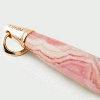RHODOCHROSITE large drop necklace - PDPAOLA - Silverado Jewellery