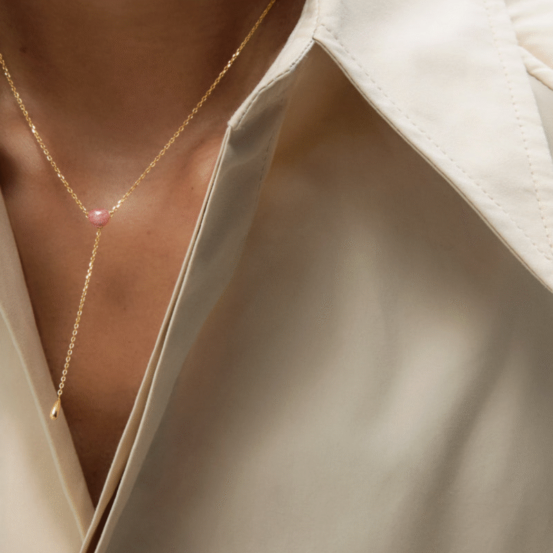 Rhodochrosite stella necklace - PDPAOLA - Silverado Jewellery