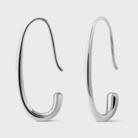 Silver elra hoop earrings - PDPAOLA - Silverado Jewellery