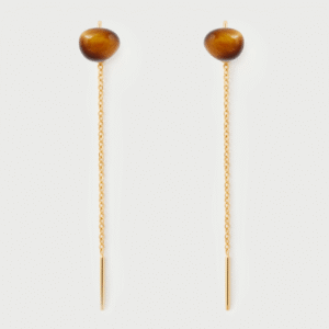 Tigers eye Lyra earrings - PDPAOLA - Silverado Jewellery Tigers eye Lyra earrings - PDPAOLA - Silverado Jewellery