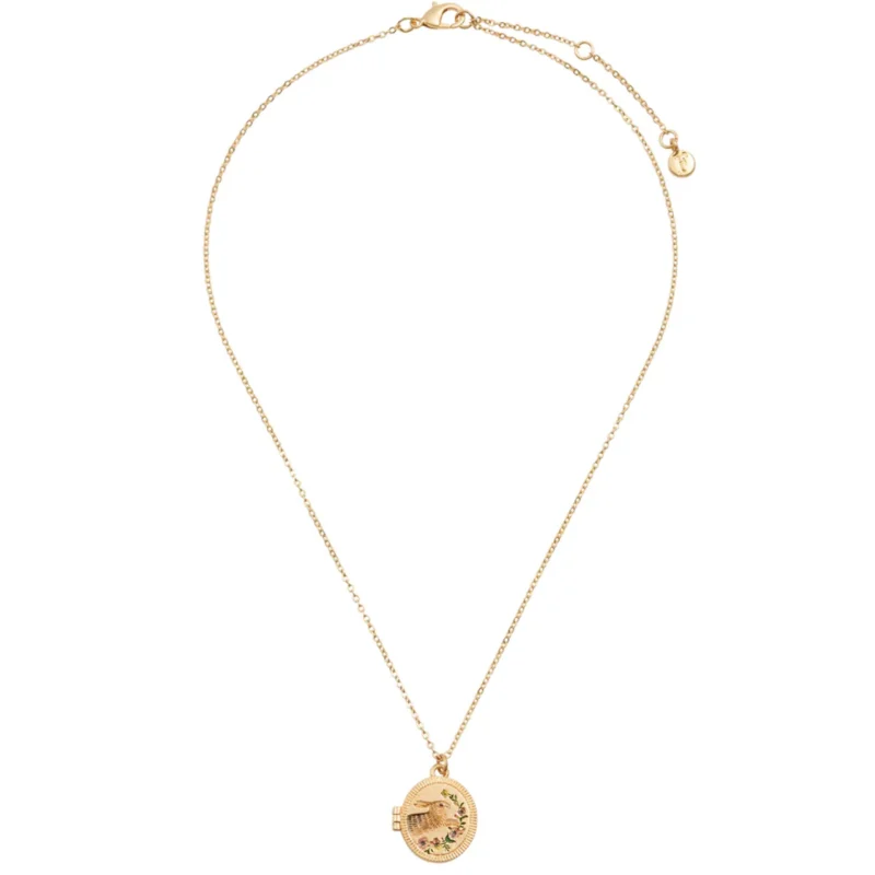 Running Bunny Locket Necklace