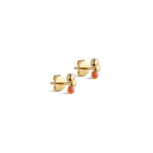 Coral nara stud earrings - ENAMEL Copenhagen - Silverado Jewellery