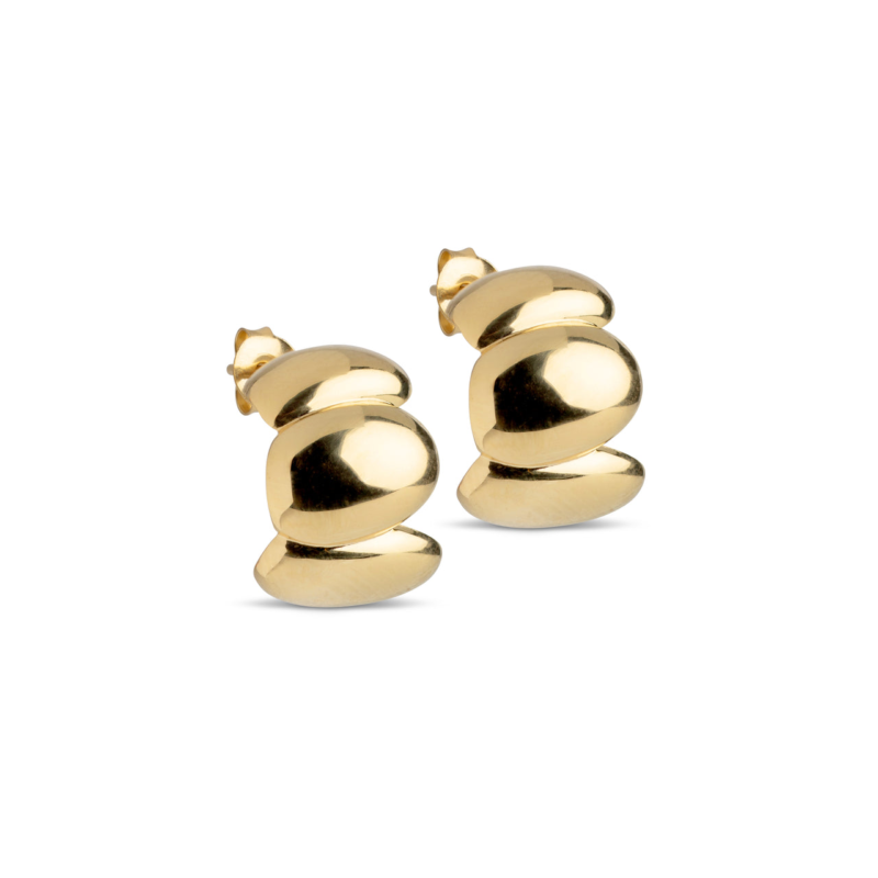 Melia chunky hoop earrings - ENAMEL Copenhagen - Silverado Jewellery