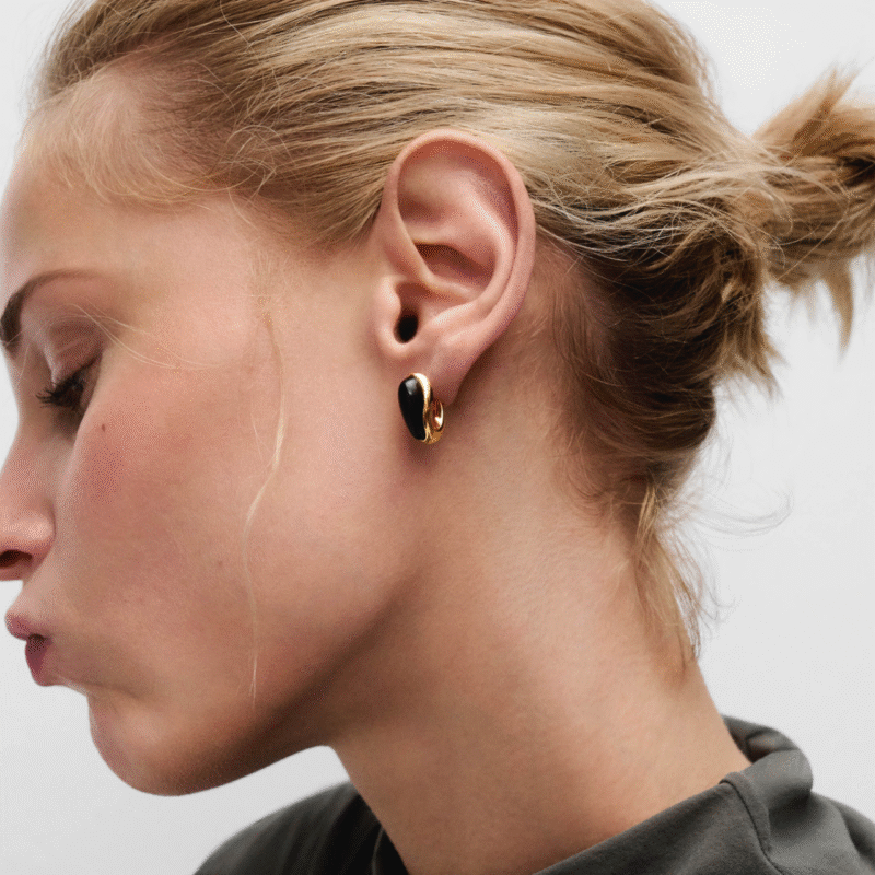 smokey quartz luna earrings - PDPAOLA - Silverado Jewellery