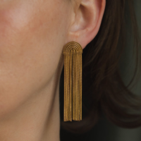 Arch Long Chain Earrings