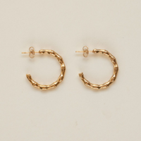 Bamboo hoop earrings. AMIE, Paris