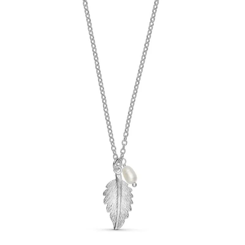 Linn leaf pendant necklace - Pure by nat - Silverado Jewellery