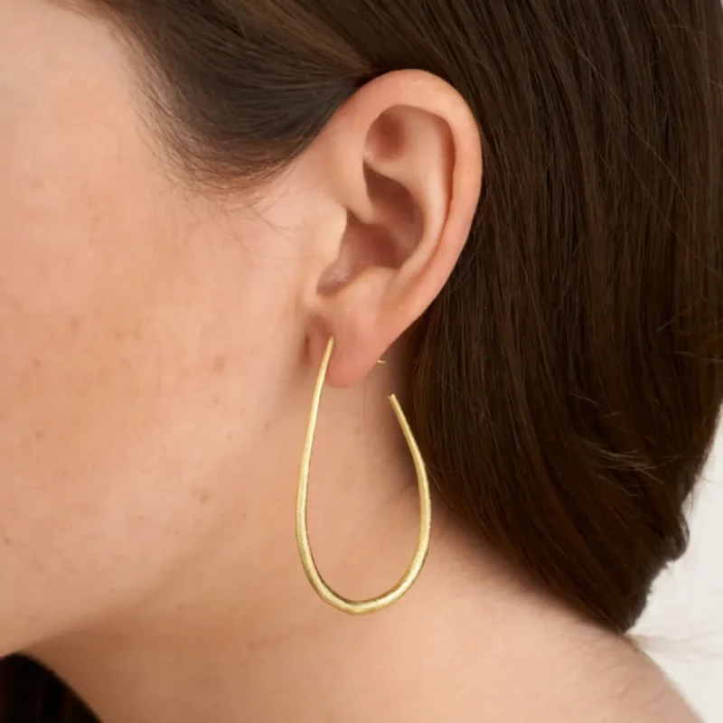 mila teardrop hoops - Pure by Nat - Silverado jewellery