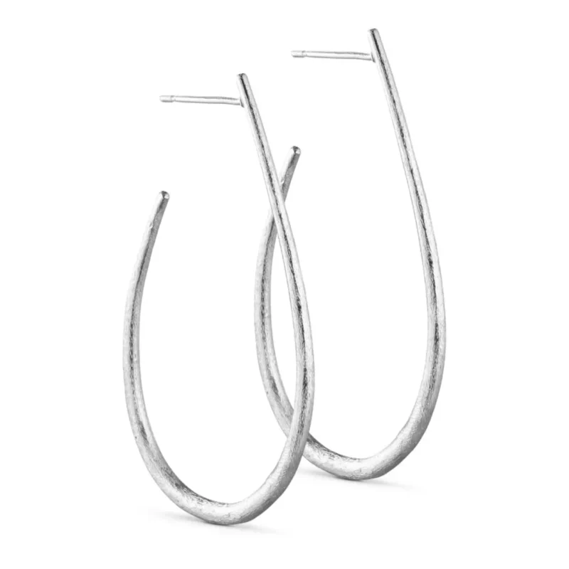 mila teardrop hoops - Pure by Nat - Silverado jewellery