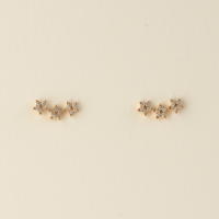 Triple star studs. AMIE, Paris