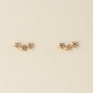 Triple star studs. AMIE, Paris