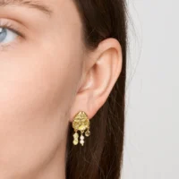 Delilah pearl drop stud earrings - Pure By Nat - Silverado Jewellery