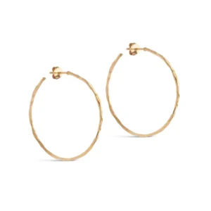 Large organic Arena Hoop Earrings - ENAMEL Copenhagen - Silverado Jewellery