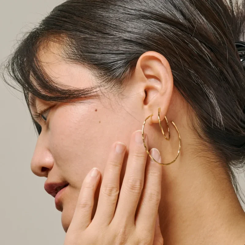 Arena hoop earrings - ENAMEL Copenhagen - Silverado Jewellery