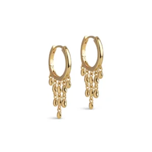 Nara rain hoop earrings - ENAMEL Copenhagen - Silverado Jewellery