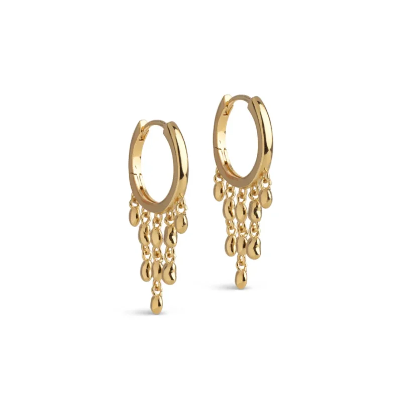 Nara rain hoop earrings - ENAMEL Copenhagen - Silverado Jewellery