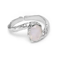 Viva Ring With Moonstone - Silver Plated