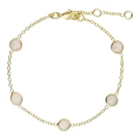 Silvia bracelet with rose quartz - Pure by nat - Silverado Jewellery