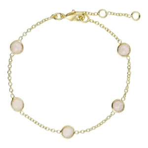 Silvia bracelet with rose quartz - Pure by nat - Silverado Jewellery Silvia bracelet with rose quartz - Pure by nat - Silverado Jewellery