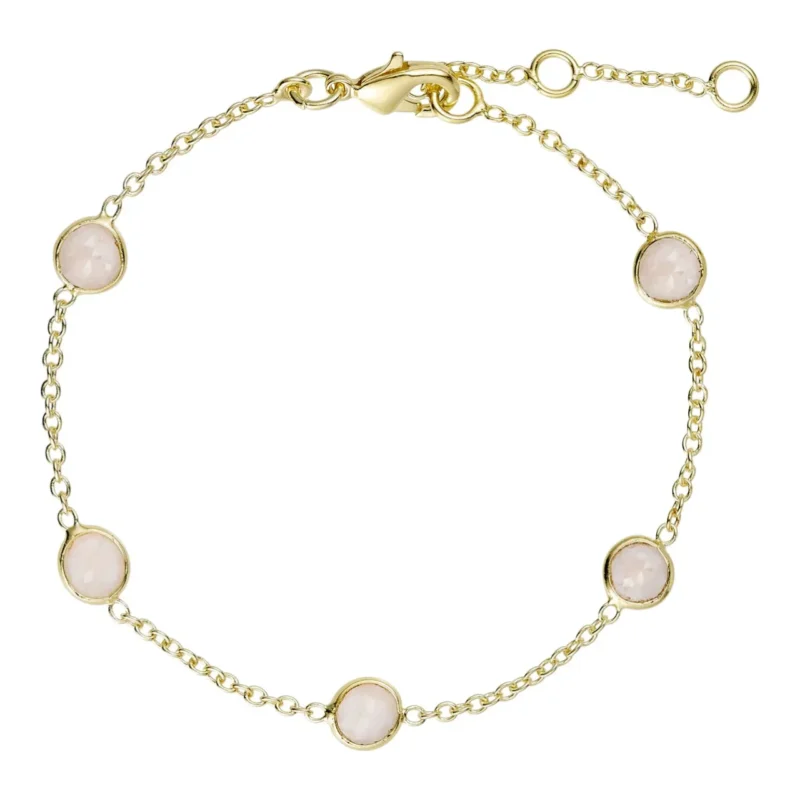 Silvia bracelet with rose quartz - Pure by nat - Silverado Jewellery
