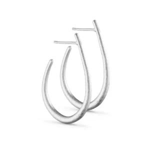 small Mila silver plated hoop earrings - Pure By nat - Silverado Jewellery