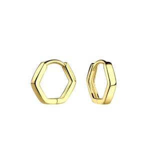 hexagon huggie hoop earrings - Silverado Classics - Silverado Jewellery hexagon huggie hoop earrings - Silverado Classics - Silverado Jewellery