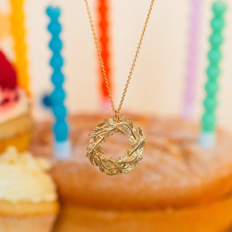 exclusive feather wreath necklace - Alex Monroe - Silverado Jewellery exclusive feather wreath necklace - Alex Monroe - Silverado Jewellery