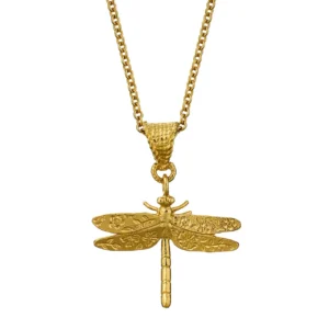 engraved dragonfly pendant necklace - Alex Monroe - Silverado Jewellery