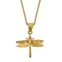 engraved dragonfly pendant necklace - Alex Monroe - Silverado Jewellery