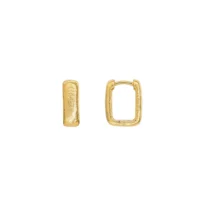 textured oblong hoop earrings - Silverado Classics - Silverado Jewellery