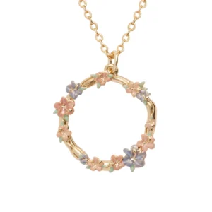 pastel hibiscus necklace-4 Hibiscus Wreath Necklace
