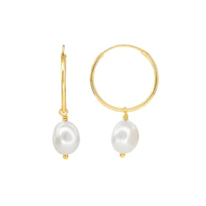 pearl hoop earrings - Silverado Classics - Silverado Jewellery pearl hoop earrings - Silverado Classics - Silverado Jewellery