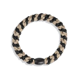 KKNEKKI black-beige stripe hair tie - KKNEKKI - Silverado Jewellery