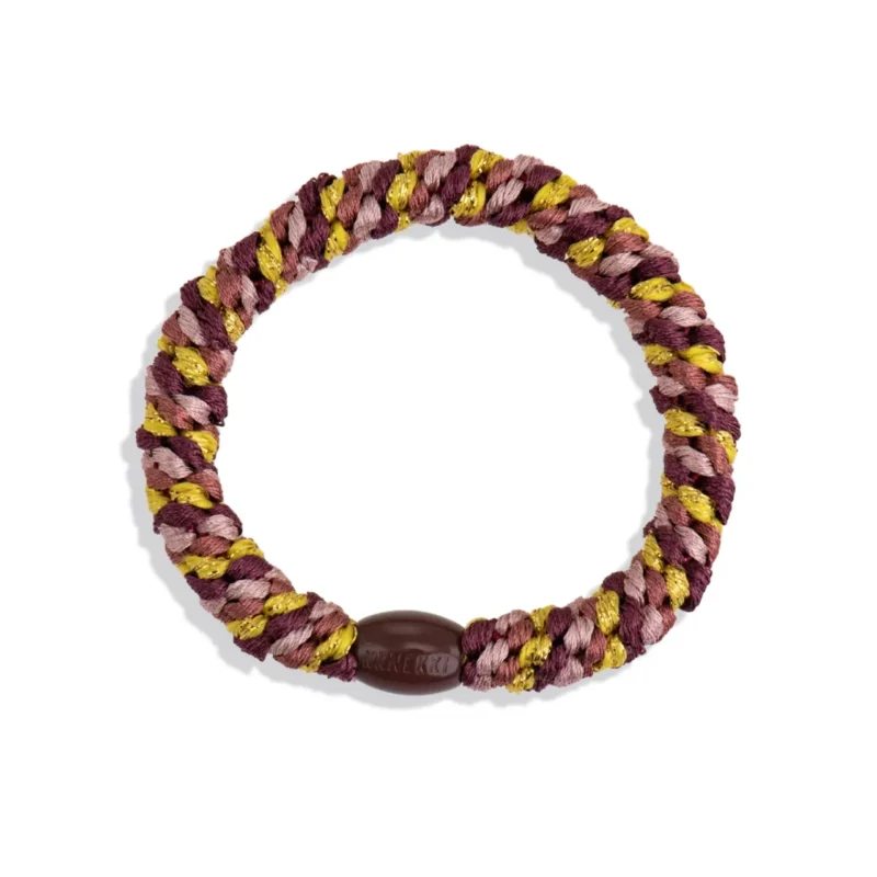 KKNEKKI Golden burgundy hair tie - KKNEKKI - Silverado Jewellery