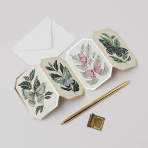 card 10botanical butterfly concertina card - Katie Housley - Silverado Jewellery botanical butterfly concertina card - Katie Housley - Silverado Jewellery