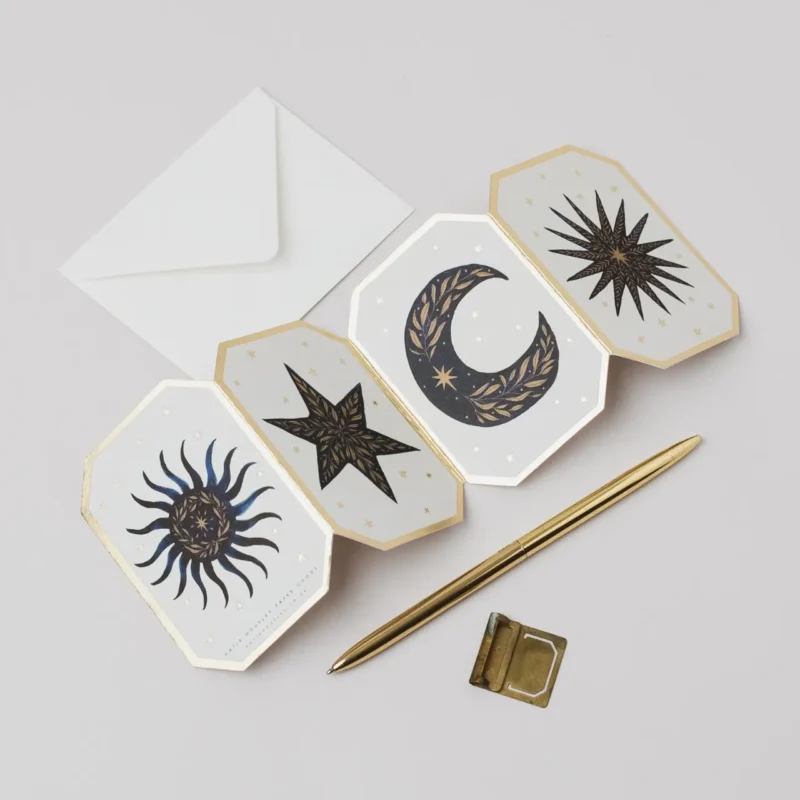 celestial concertina card - Katie Housley - Silverado Jewellery