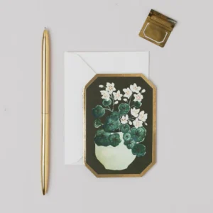 Mini botanical Nasturtium card - Katie Housley - Silverado Jewellery Mini botanical Nasturtium card - Katie Housley - Silverado Jewellery