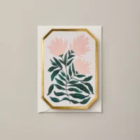 Mini botanical chrysanthemum card - Katie Housley - Silverado Jewellery