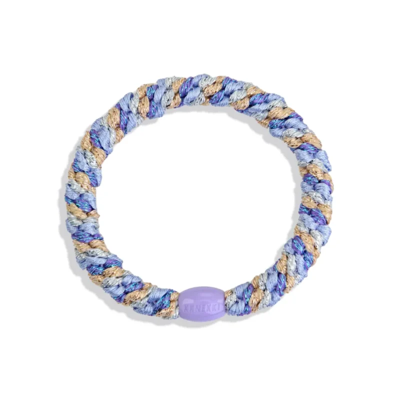 KKNEKKI Purple Gold Glitter hair tie - KKNEKKI - Silverado Jewellery