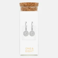 Silver antique coin earrings - One and Eight - Silverado Jewellery