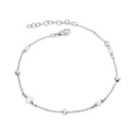 Silver pearl and bead bracelet - Silverado Classics collection - Silverado Jewellery