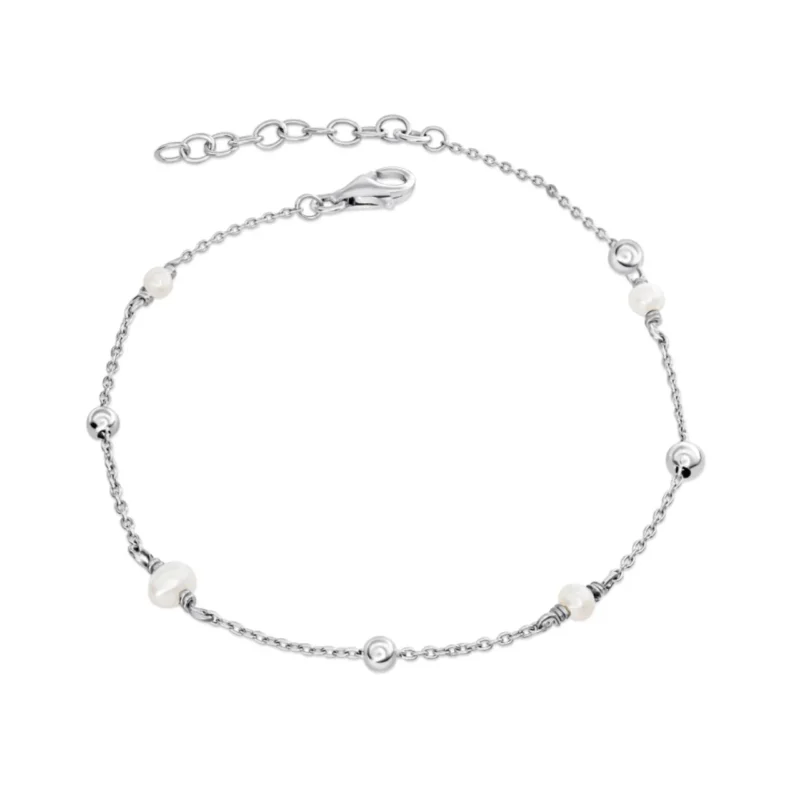 Silver pearl and bead bracelet - Silverado Classics collection - Silverado Jewellery