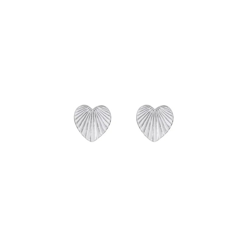 Silver sunburst heart earrings - Silverado classics - Silverado Jewellery