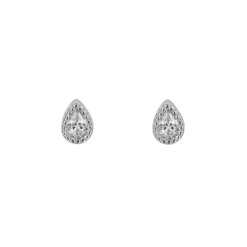 Silver teardrop stud earrings - Silverado Classics - Silverado Jewellery