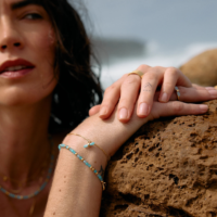 Mini Tranquility Amazonite T-Bar Bracelet