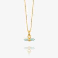 Mini Tranquility Amazonite T-Bar Necklace